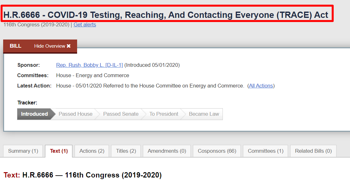 40/This is Congress' Contact Tracing bill, HR 6666--the legal on-ramp to Gates' vaccine-microchip, essentially more "efficient" contact tracing. The trend to digitizing govt currencies aligns w Gates' patent, that vaccine-microchips will be tied to new govt cryptocurrency MONEY.