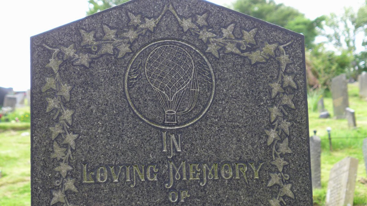 gravedetective's tweet photo. Haworth New Cemetery is home to the grave Elizabeth Mary Cove who died on June 11, 1906 aged 21 years. Her professional name was Miss Lily Cole and she died in a parachute accident.
https://t.co/BymK9qW0n9 https://t.co/QsdMRj7duU