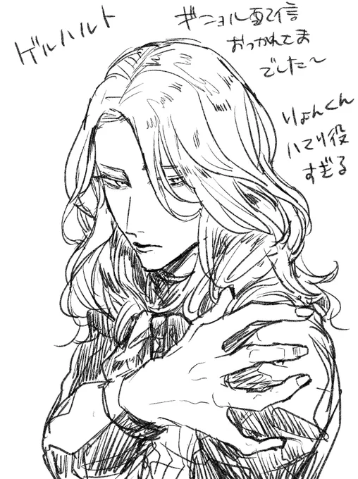 2夜目お疲れ様でした〜!ダリちゃんらくがきは間に合わなかった。本編はもちろんですが公式サイト等のビジュアルも好きですという絵 