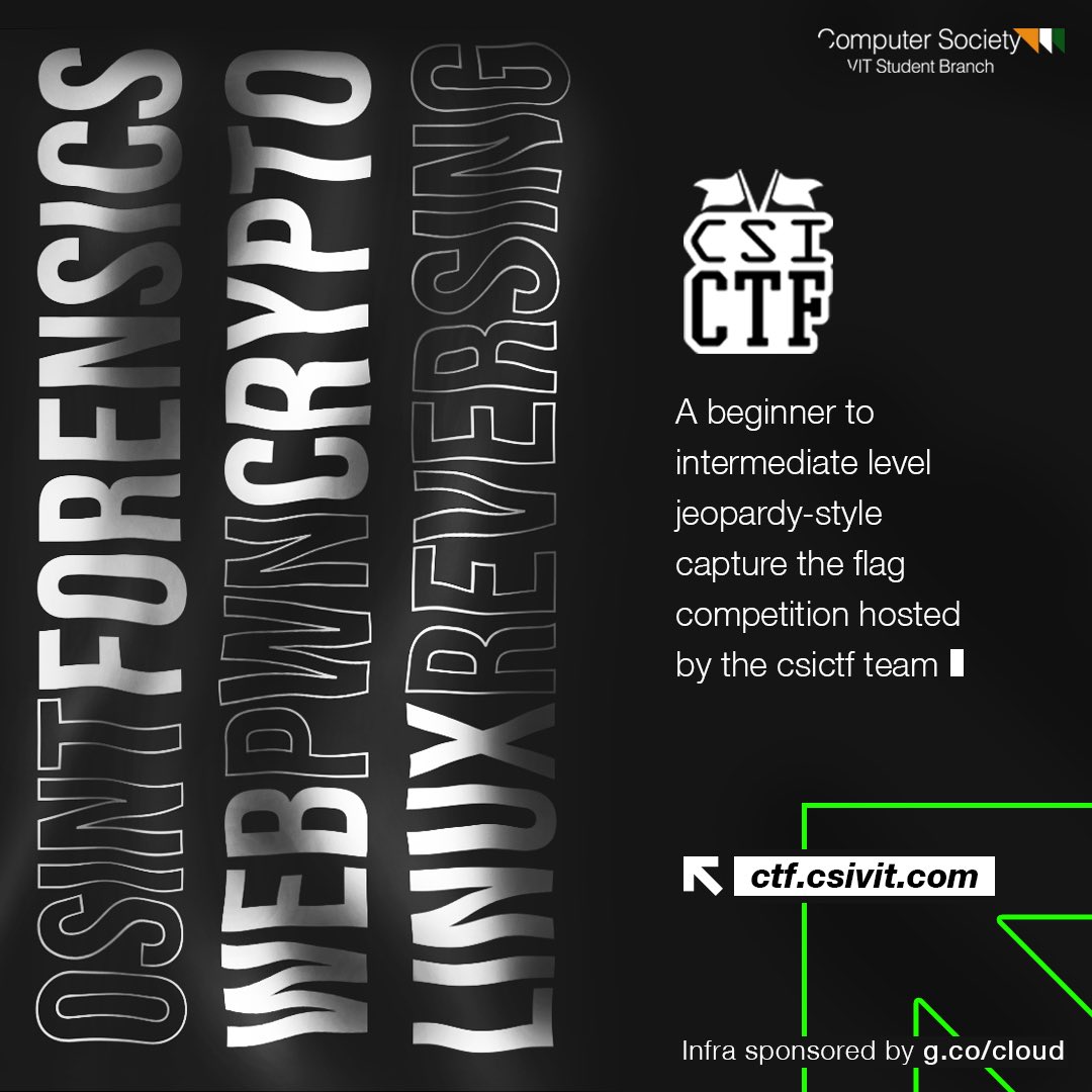 Computer Society of India - VIT Chapter tweet media