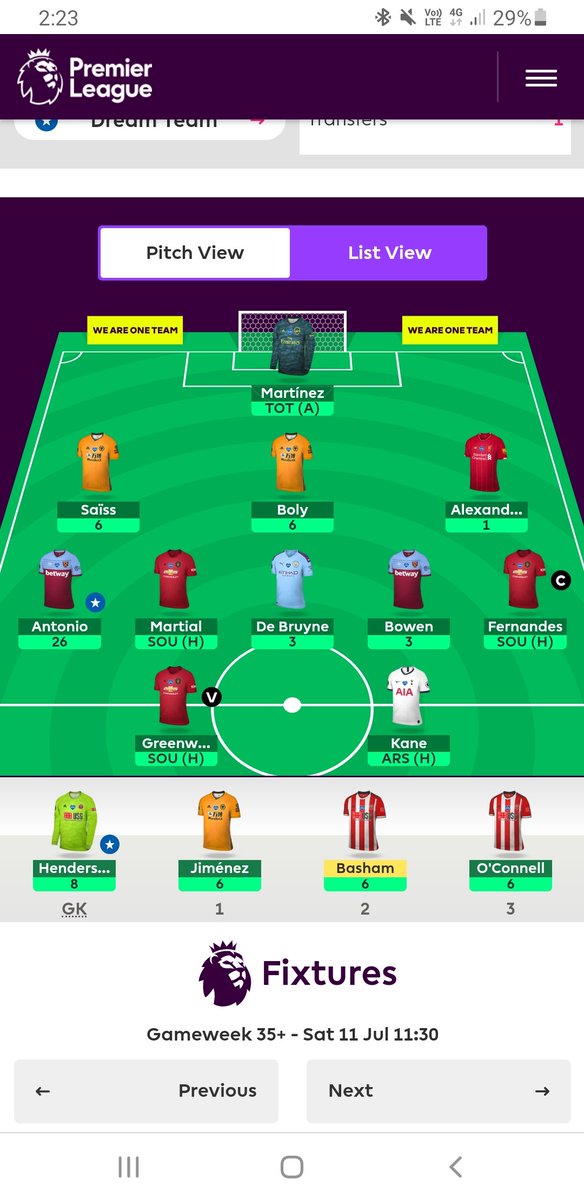 FPL_Obsession's tweet photo. @SimonR_FPL Yep. Jimi on the bench, had no idea who to start this week really! https://t.co/Sb5Gh3ed48