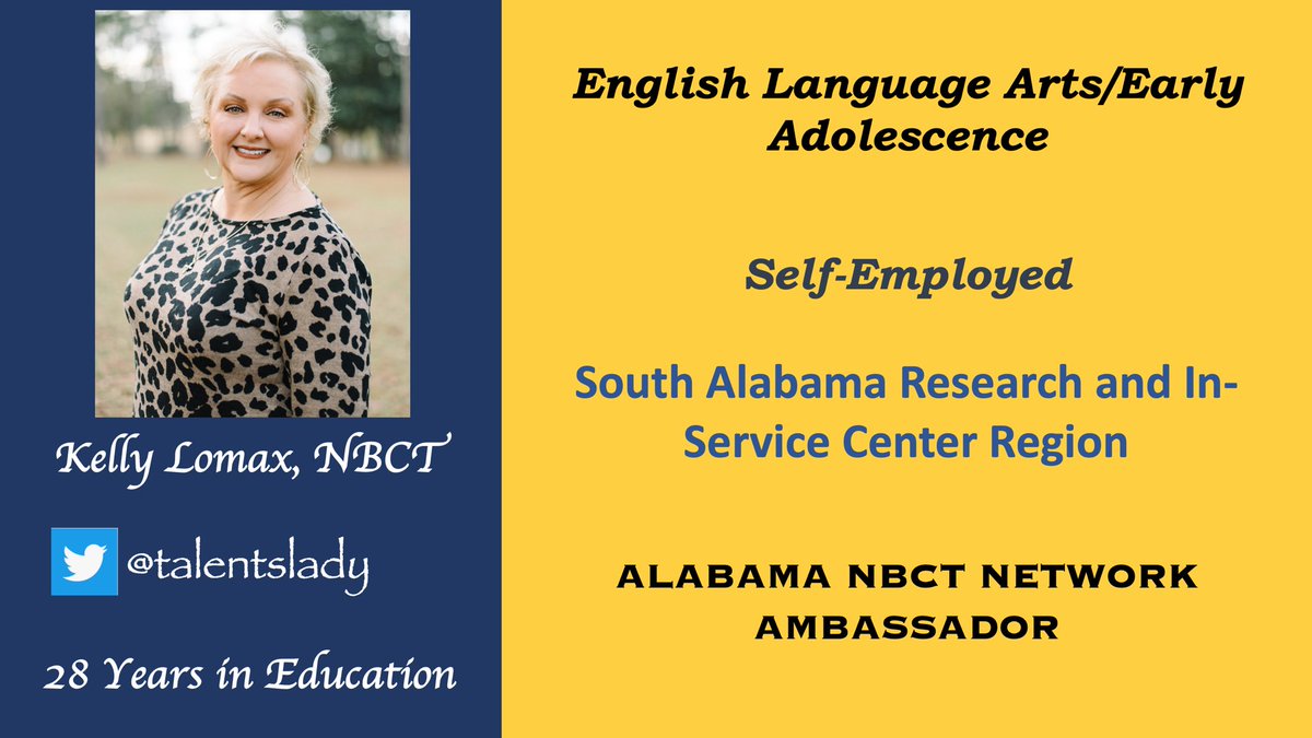 alnbctnetwork's tweet photo. Today is day 3 of our Alabama NBCT Network Ambassador introductions! It is another great day of seeing some of our accomplished educators! Thank you for your dedication! @nbpts #teamnbct #phenomenALnbct #nbctstrong #nbct #alnbct https://t.co/i9IzZQ8CNy