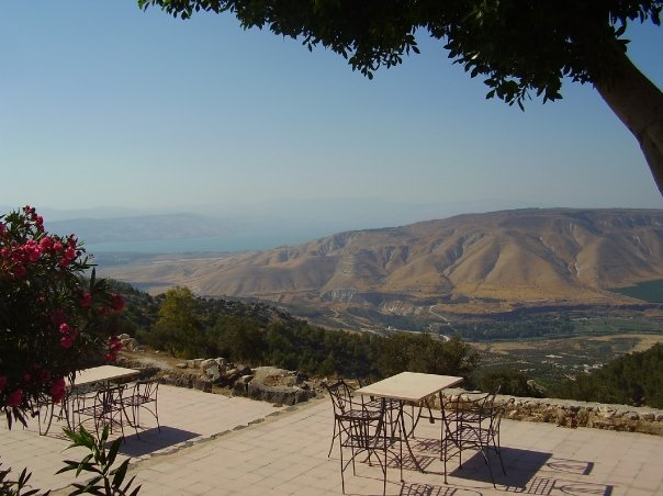 I miss travelling, part 5: view from Umm Qays (Gadara ruins), northwest Jordan. One of my favorite views, ever. In the distance is the Sea of Galilee in north Israel, and to the right are the Golan Heights. Towards the left, the Jordan Valley begins.