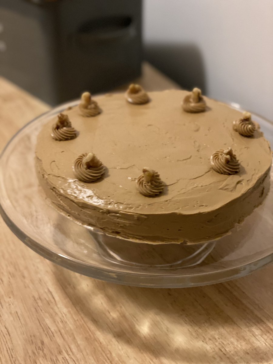 carolinejoans's tweet photo. Last night’s Bakeland adventure: Coffee Walnut Cake! #beginningbaker #quiettbakes https://t.co/OtZH4PhD8x