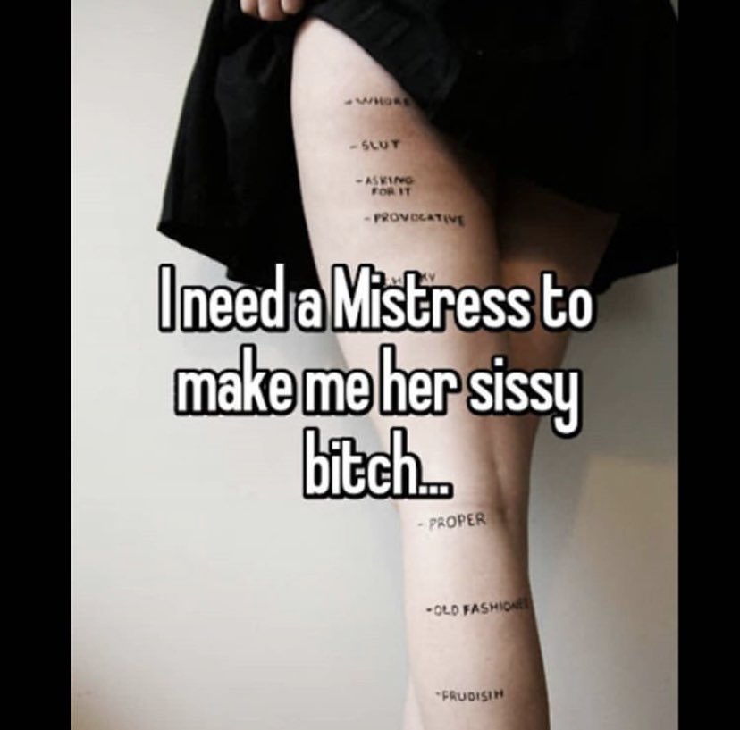 KatherineSissy's tweet photo. Retweet if u want Mistress Katherine to make u her Sissy bitch
#sissy #slut #ferminization https://t.co/6N0RE84naD