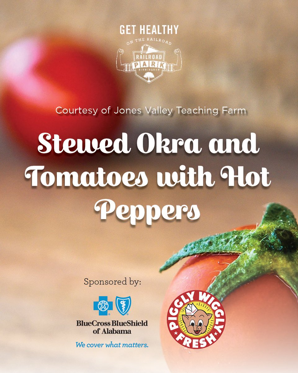 RailroadPark's tweet photo. Completely vegetarian, completely delicious. Try this out as a savory side dish with your next meal🍅

 #GetHealthyontheRailroad https://t.co/qKjP5myLZX