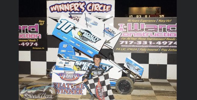 Sharp_Advantage's tweet photo. .@NowotarskiReese wins at Path Valley 600 race. Congrats to Reese and your Specialty Rigging team. #GoodCustomer @Winner #Comfort #Safety https://t.co/JoV6YtsQZt