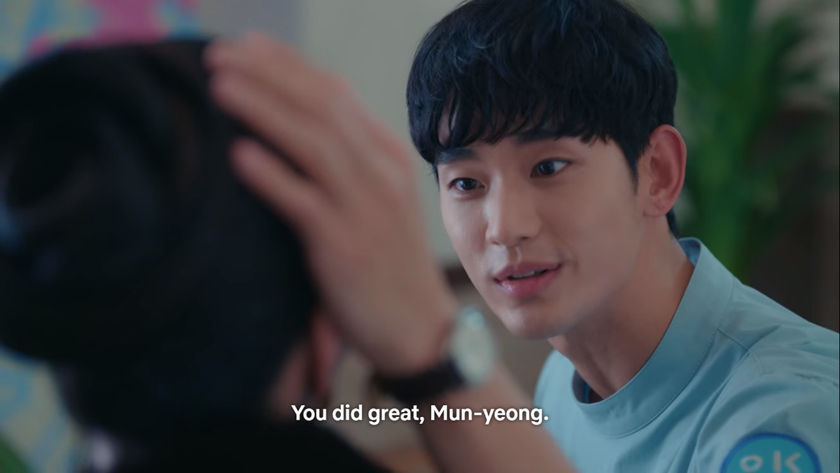 iconickdramas's tweet photo. at the end of the day, we're also just like ko mun yeong who loves receiving compliments from the person we like 🥺

#itsokaytonotbeokay #itsokaytonotbeokayep8 https://t.co/SFS5DHZsen