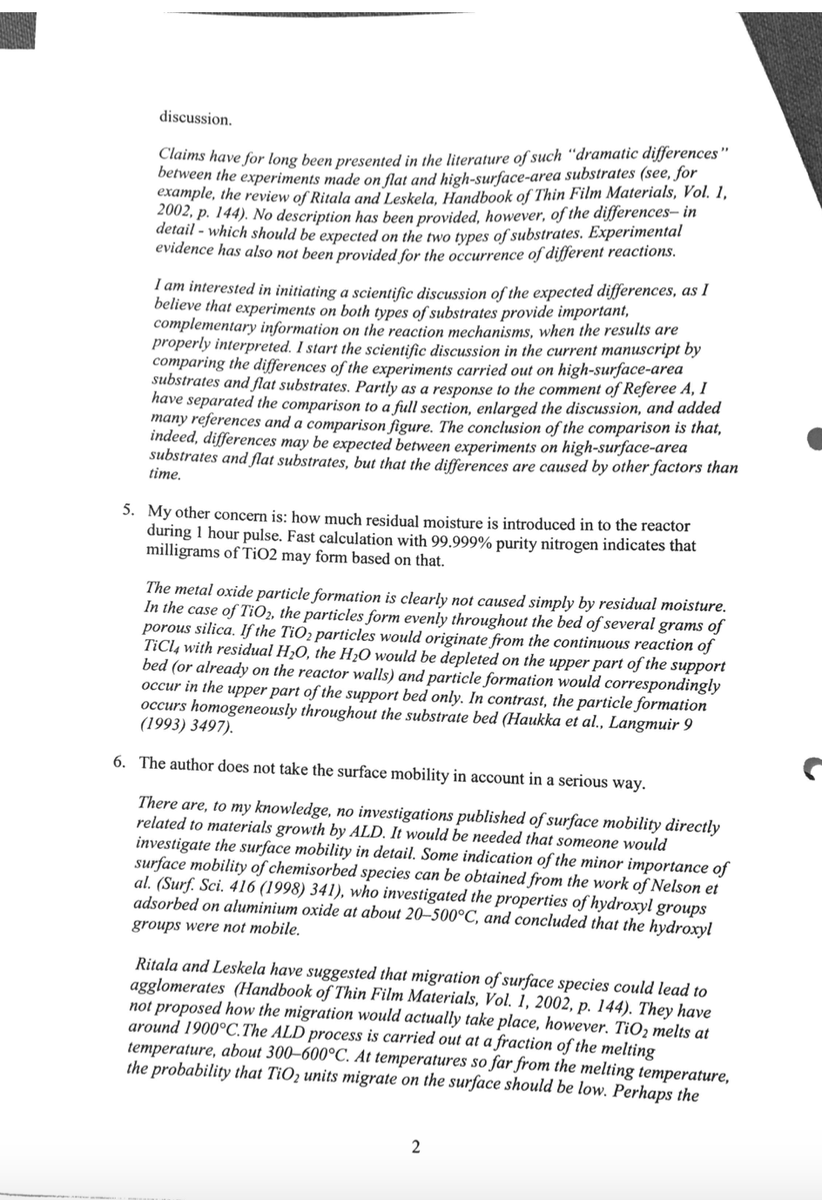 rlpuu's tweet photo. Author's (myself) response to the comments of Referee A of CVD R19, 15.4.2004. Four pages in one tweet - I hope this works? (Full document & nothing has been blacked out.) https://t.co/6Vn30H3qk1