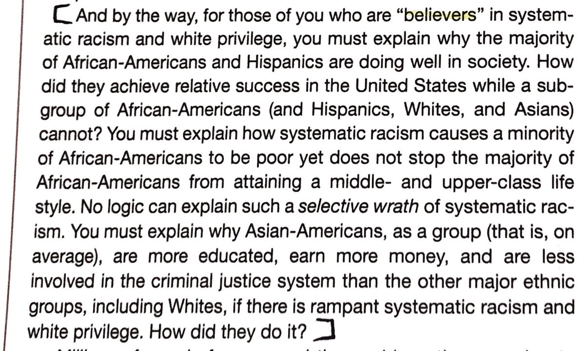 Both of these tweets by Negy are pulled straight from his book (page 24) where he denies the existence of white privilege and systematic racism using generalized data.