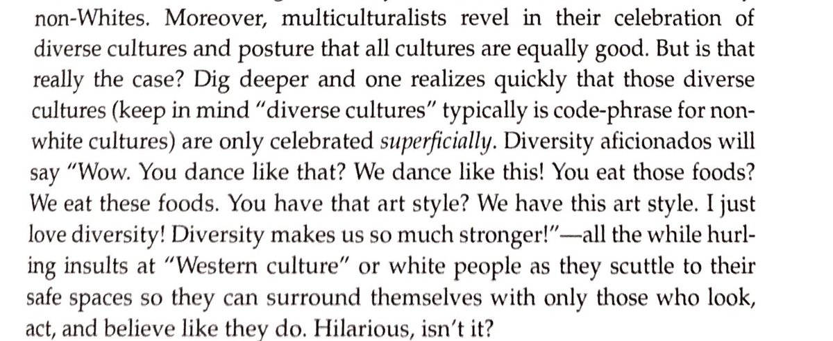 Dr. Negy states on page 95 that “Multiculturalism is a religion in the U.S. + Western Europe. ‘Diversity is our strength’ is established dogma that cannot be questioned.” Isn’t diversity a core pillar of  @UCF’s values? Isn’t cultural competence essential in practicing Psychology?