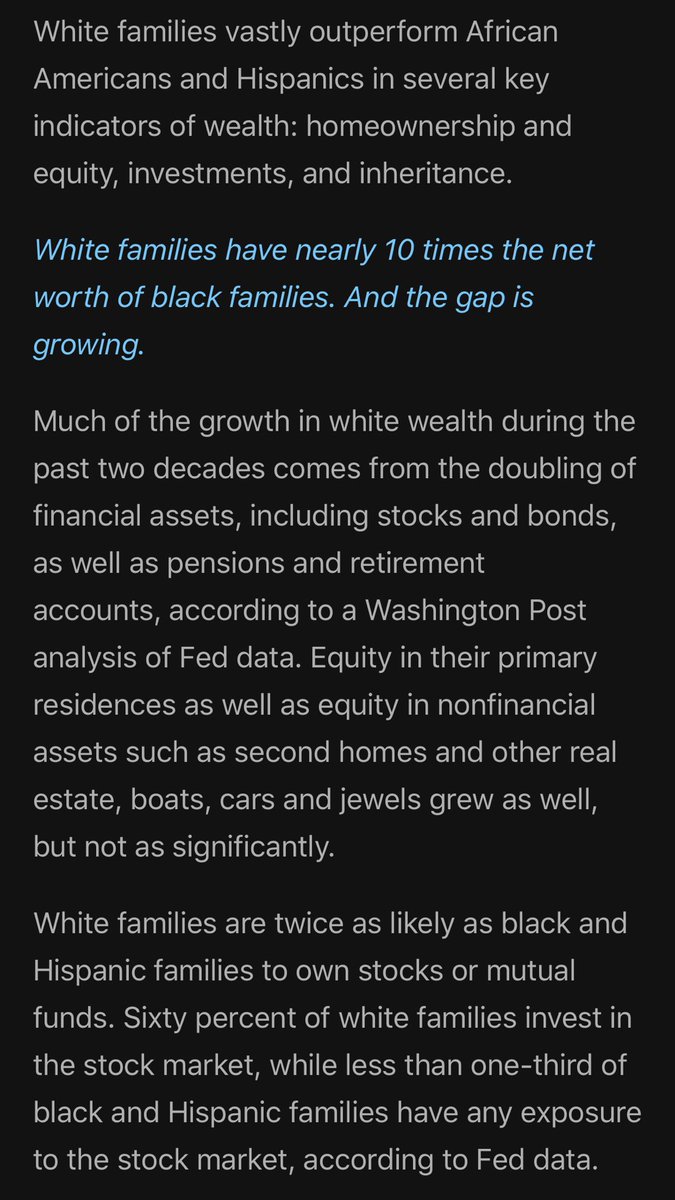 On pg 5, Negy attempts to explain away data pointing to racial wealth inequality by claiming the point is “U.S. minorities can pursue becoming millionaires if they aspire to & posses either the motivation, education, skills, or talent to become one.” This is objectively false.