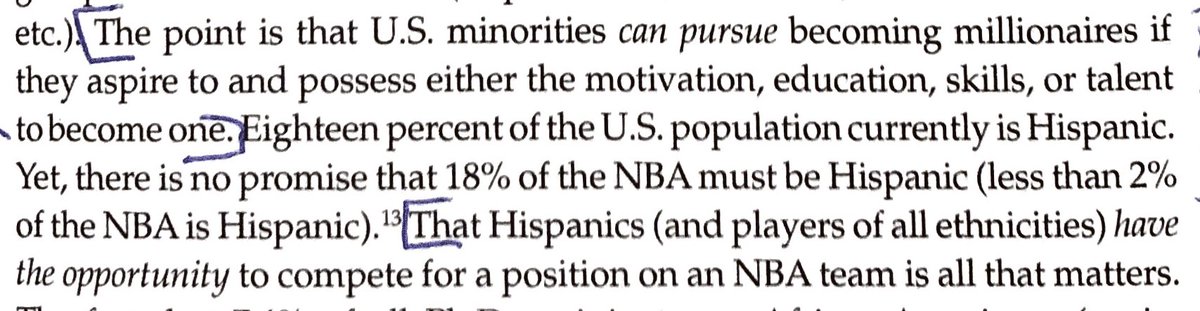 Similarly, he frequently uses the racial demographics of the NBA as a way to combat arguments of racial inequality.  @UCF gave the  @NBA an ‘A’ grade overall in their 2019 report card because of their “commitment to building the most diverse and inclusive environments” (ESPN).