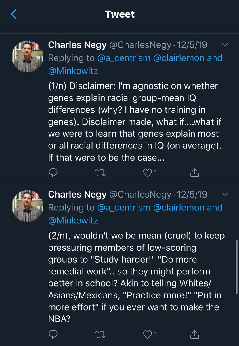 Additionally, he constantly points to math, verbal, + reading skills as a way to distinguish Whites & Asian Americans as superior to African Americans and Hispanics intellectually and, consequently, in society calling them “uncompetitive students” & ignoring socioeconomic status