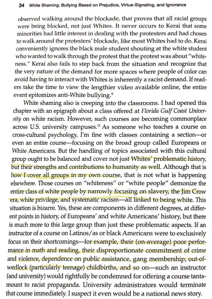 These pages are deeply disturbing for a Psychology professor to believe let alone teach & indoctrinate young minds with. It is harmful to perpetuate these disturbingly racist beliefs + ideologies especially at a minority-serving institution like  @UCF.  #UCFireHim  #UCFFireHim