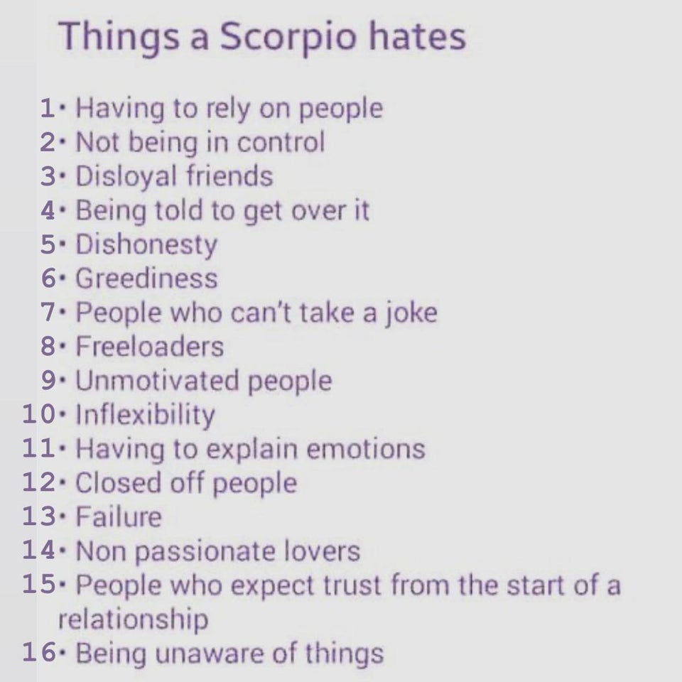 People hate do scorpios why Why are