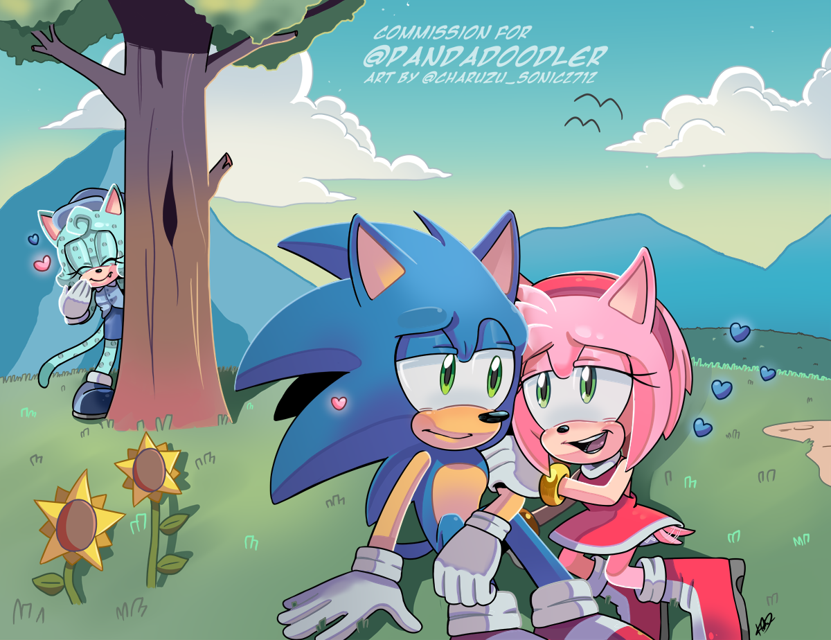 Charuzu2712 on X: Sonamy Movie 🌸🌺💙 #SonicTheHedgehog2 #SonicMovie2 # SonAmy  / X