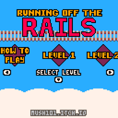 HelpIAmMatthew's tweet photo. For this year's #GMTKJam, I created 'Running off the Rails', an action-puzzle game for #pico8. You can play it here: https://t.co/acmdHlCDPM https://t.co/BK0n56nUkj