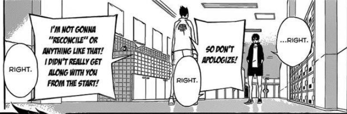 In this instance, since he cut off Kageyama, he still thought Kageyama was still the same self-absorbed King.His emotions got the better of him and didn't notice that Kageyama was actually starting to listen more attentively to Kin's reasons. It shows Kag's growth from Karasuno