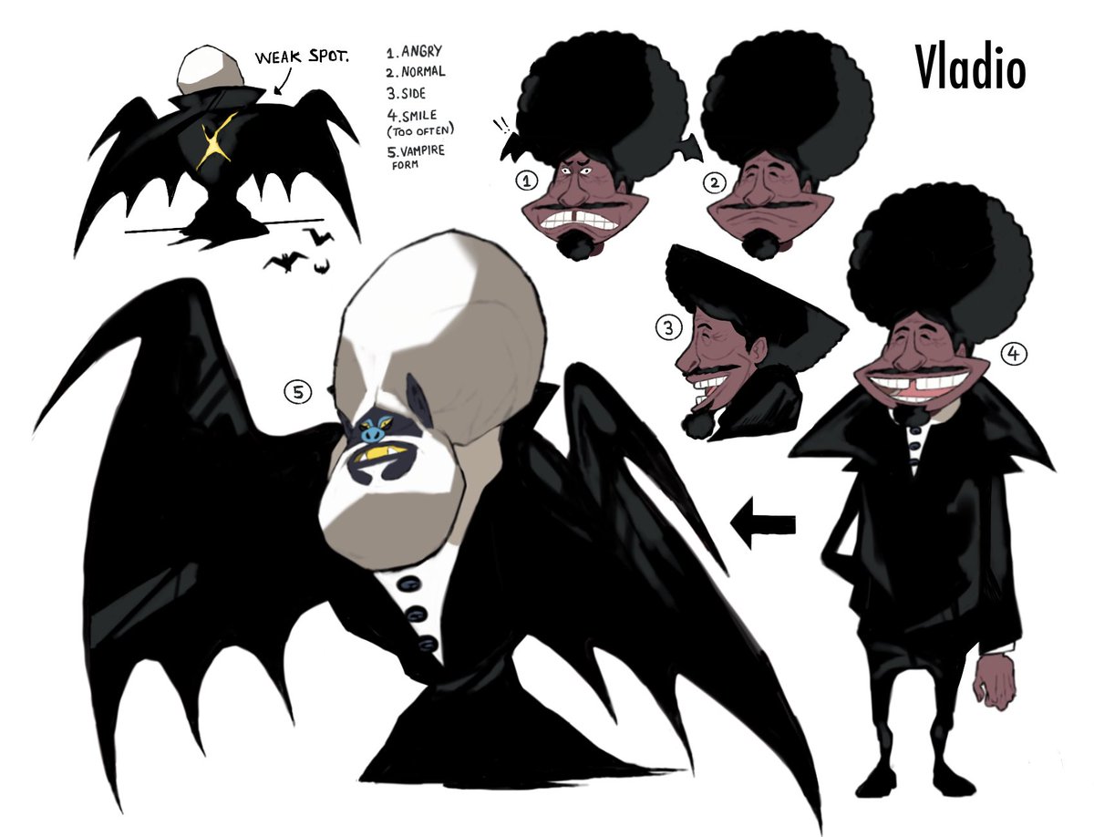 Since a lot of people is suddenly joining. I'll post another drawing (these are all from time ago). Presenting Vladio! The owner of a jazz music restaurant that at his 235 still loves ladies and blood! 
