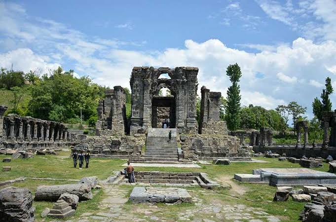 He built a lot of structures but sadly not much of his time is there today. However, one monument built by Lalitaditya still stands in Kashmir. It is Martand Sun Temple, although temple is in ruins today, even in this stage it one the best structures ever built on Indian soils.