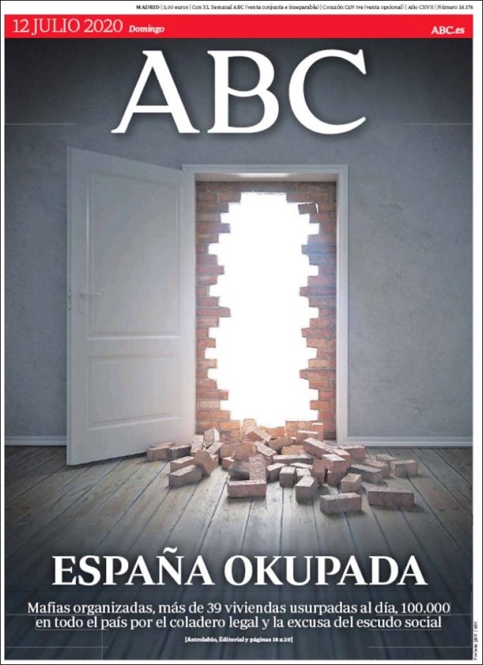 AlbertoAsarta's tweet photo. 🇪🇸España Okupada! Con la excusa del "escudo social" esto es un coladero que no es de recibo. Que pongan SU casa y SUS pertenencias al servicio de quien quieran, no puede ser legal disponer de las casas de los demás para, supuestamente, hacer caridad. Mi caridad la gestiono yo🇪🇸 https://t.co/LnmmTEQmuR