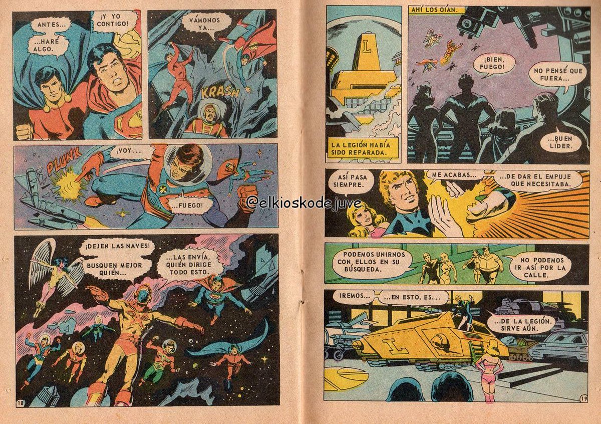 elkioskodejuve's tweet photo. Supercomic N.° 171 presenta: "El secreto de la guerra". Argumento: Paul Levitz. Dibujo Joe Staton. Dibujo Joe Staton y Joe Giella. Editorial Novaro. México 1980 (1)
#Supercomic #PaulLevitz #JoeStaton #EditorialNovaro #Novaro https://t.co/OTkO18YkrQ