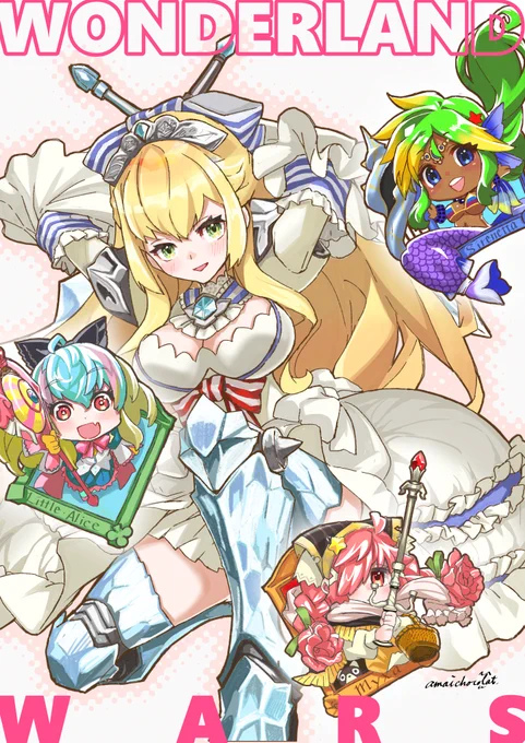 >ワンダーランドウォーズの女性キャラでグッときた子とかをー #odaibako_chocolatice https://t.co/zM9xkQXKbc  初期の頃にやってた思い出で、初期実装キャラを!かなり楽しく描かせていただきました(笑)
お題ありがとうございました! 