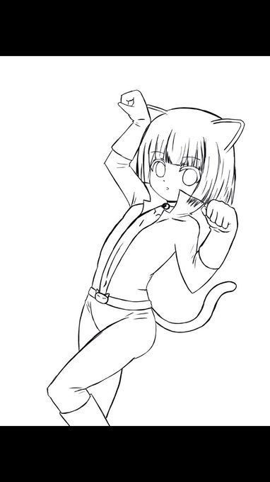 #このタグを見た人はラフ画とその完成絵を見せる
スペクトルさんが使ってたタグに便乗! 