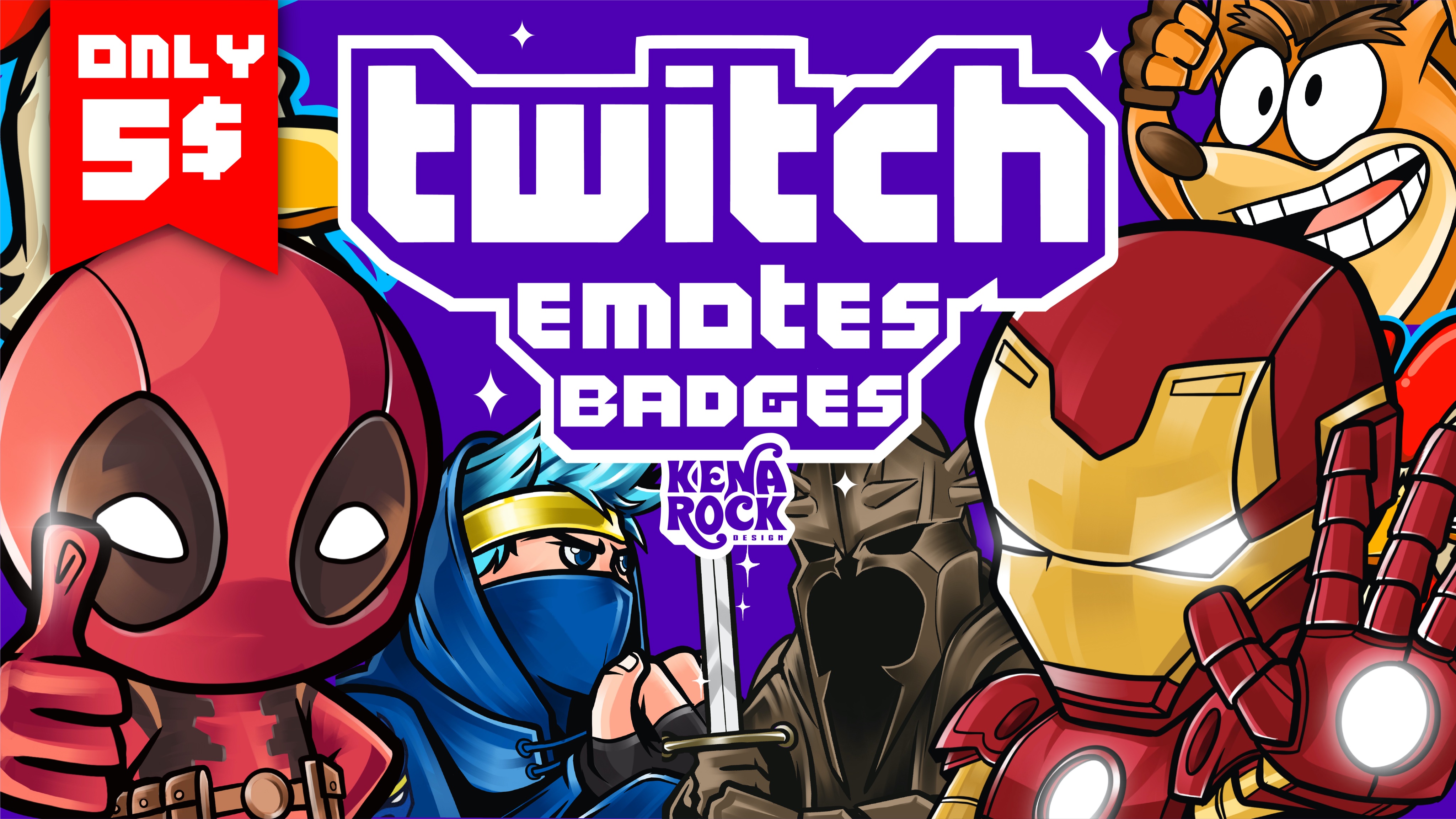 Custom Twitch and Discord Badges