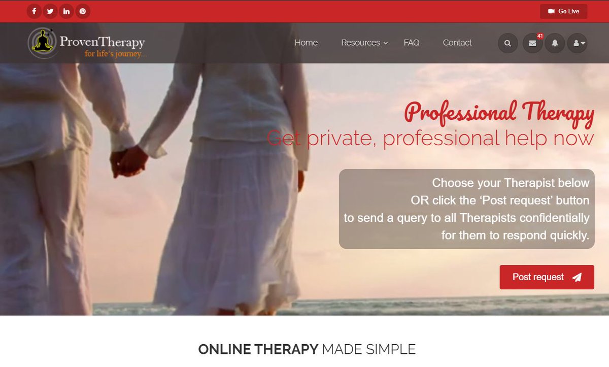 proventherapy's tweet photo. Connect with an online Therapist from the palm of your hand and experience the most convenient, affordable way to improve your mental health, relationship, or personality issues. Start today. https://t.co/KtEI1yhEp5