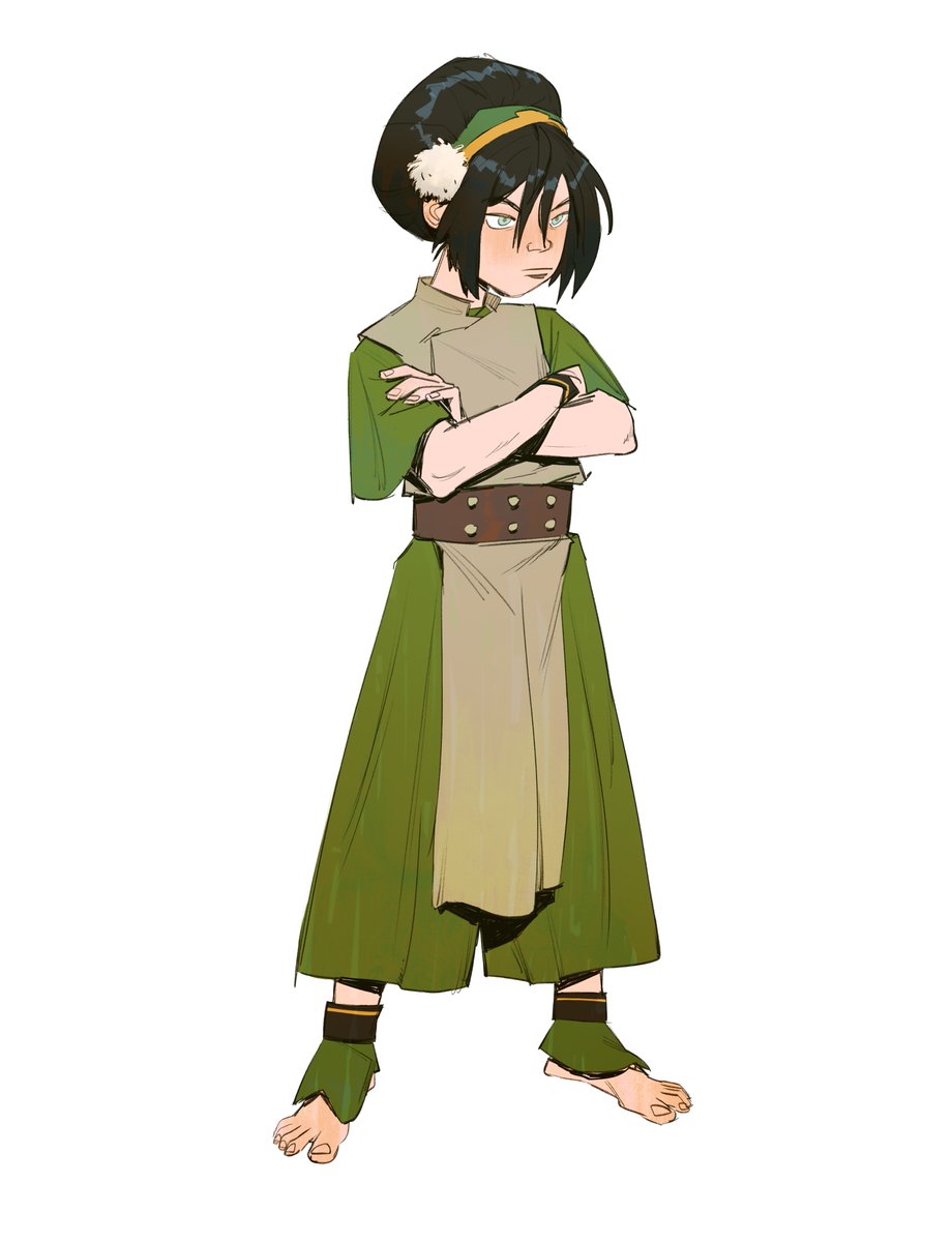 I never posted this drawing of Toph!! 