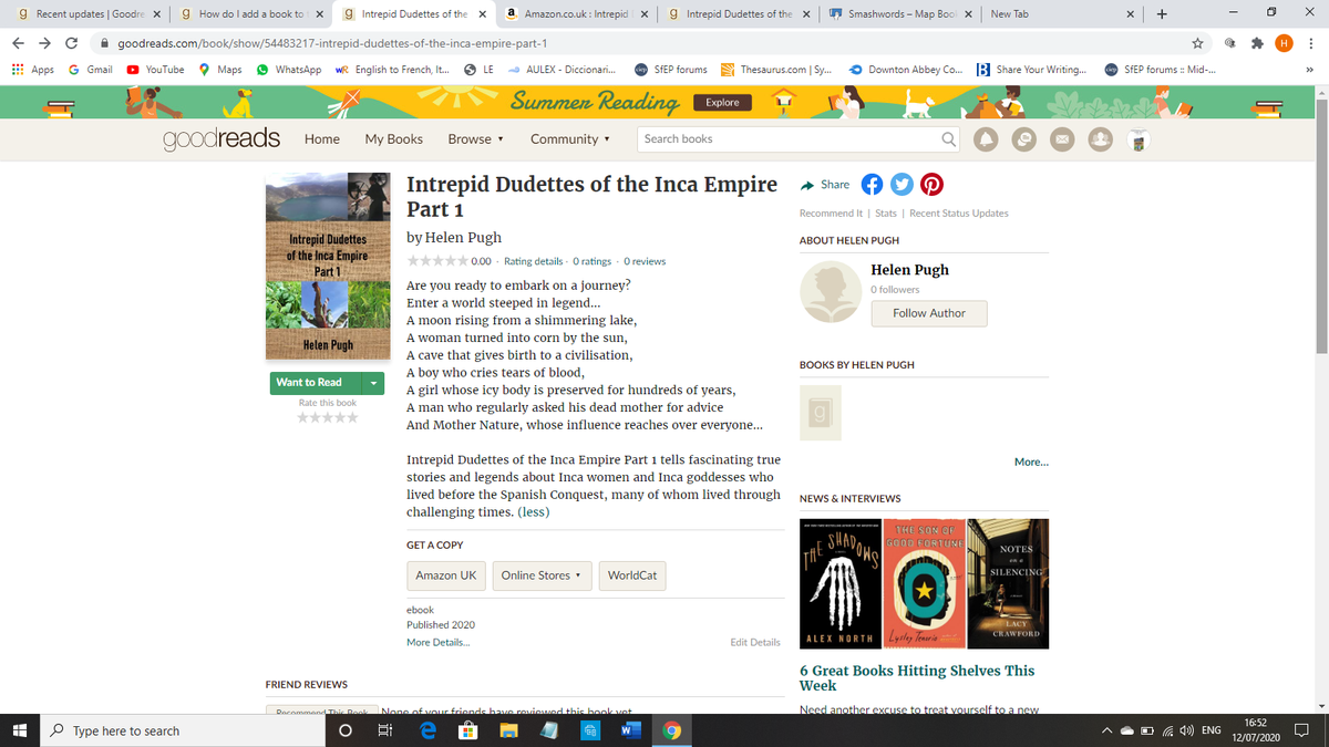 Intrepidudettes's tweet photo. Intrepid Dudettes on #goodreads! Why not have a gander?
.
#incahistory #amwriting #reading #legends #goddesses #historicalwomen #ollantaytambo #cusco #chile #andes #mummifiedgirl #queenconsort #titicaca https://t.co/1iWMy6OgS9