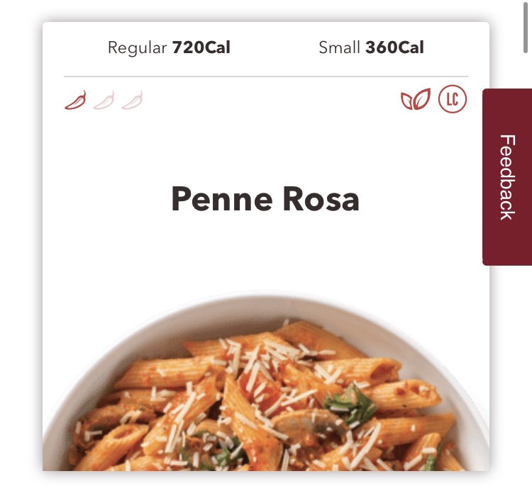 noodles + company (pt 1)the penne rosa and pan noodles are a tad spicy so you have to have a bunch of water with them fyiugh these are so high but it’s either this or zucchini pasta which is a no from me