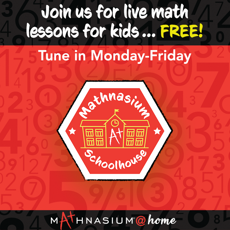 Mathnasium's tweet image. Join us each day this week, Jul 13-17, at 11am PST for Mathnasium Schoolhouse on facebook.com/mathnasium. We will be discussing fractions, percents... and magic! #MathnasiumMethod #MathnasiumSchoolhouse #MathLessons