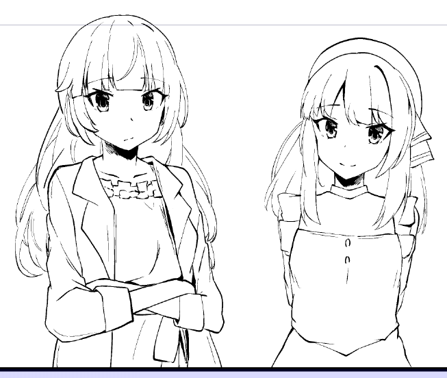 描いてて楽しい二人 