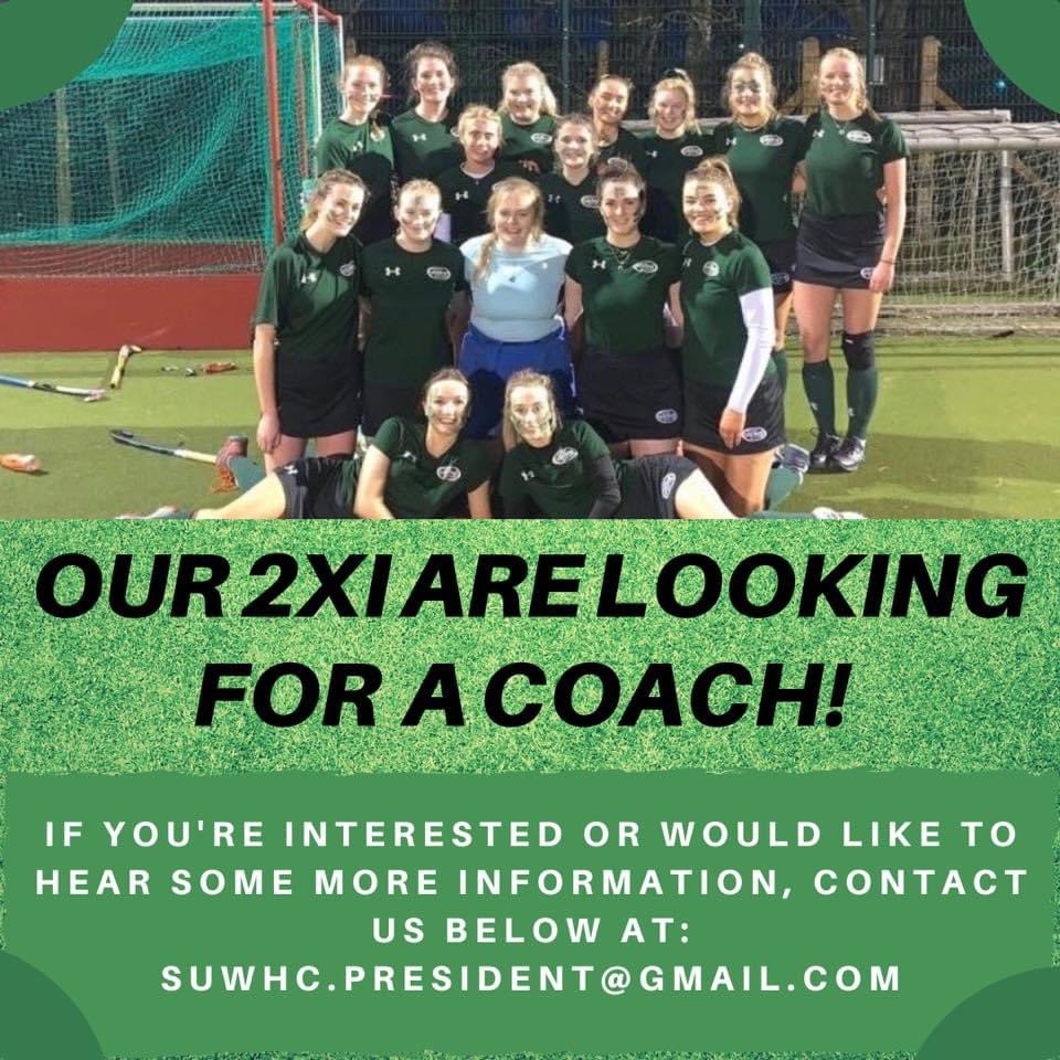 StirlingUWHC's tweet photo. 🏑2XI COACHING ROLE🏑
Our 2s are looking for a coach for the upcoming 20/21 season! 
If you’re interested or would like to hear some more information, contact us below at⬇️
Suwhc.president@gmail.com https://t.co/xrKID3ywgj