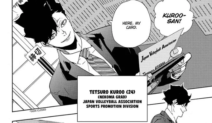 Haikyuu!! Chapter 401

AFTER 26 CHAPTERS SINCE KENMA MENTIONED HIM AND FINALLY KUROO SHOWED UP ?? 