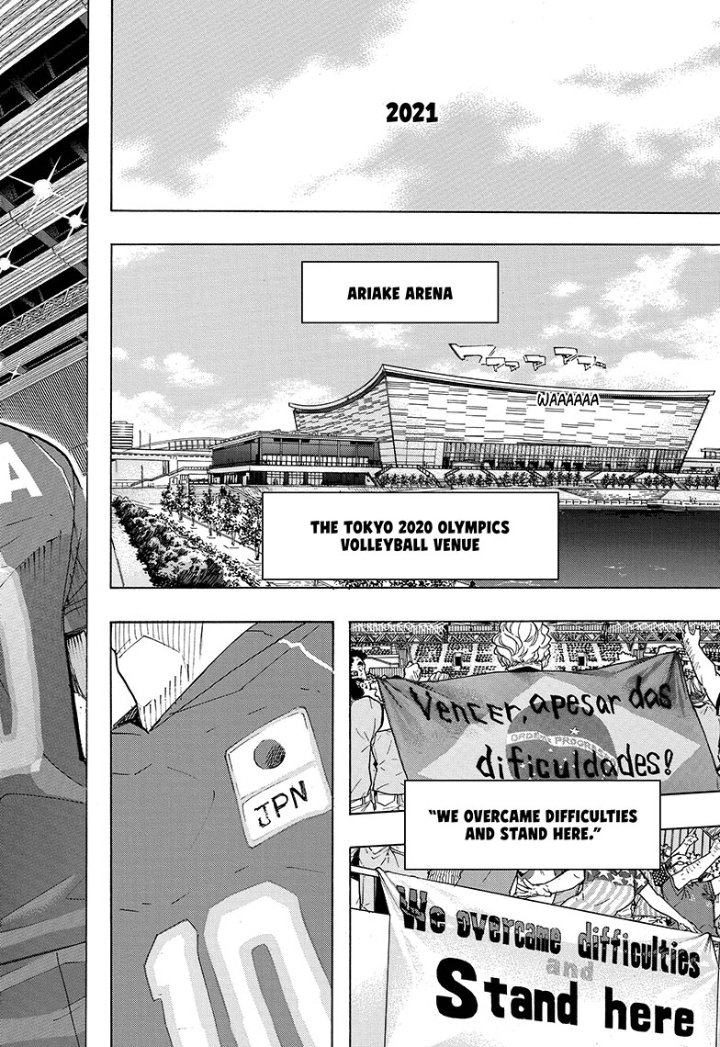 Haikyuu!! Chapter 401

Kageyama and Hinata are on the same team and they're even wearing their highschool jersey numbers again. I'm crying!!! 