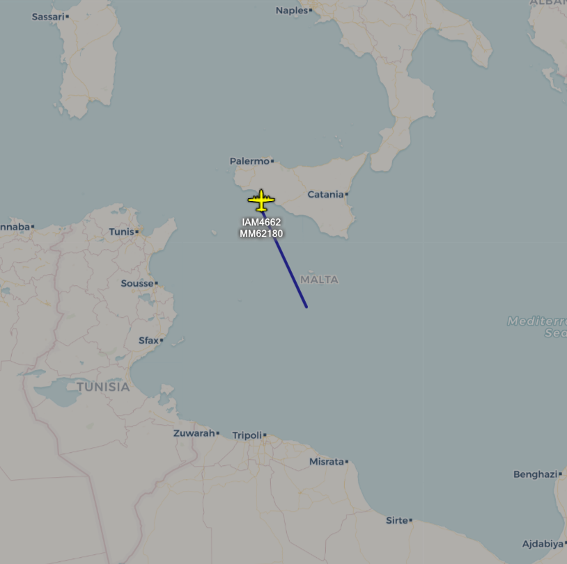 scandura's tweet photo. 6⃣
2020-07-12
1606z ⏱️ 18:06 CEST
🛩️ Italian Air Force 🇮🇹 Lockheed C130J #MM62180 #IAM4662 departed from Misrata via LUMED w/p in flight over Sicilian Channel.
#Libya #Libia 💣💥
#MIASIT
https://t.co/e8c2zpeTGO https://t.co/tcj3FeHj6B