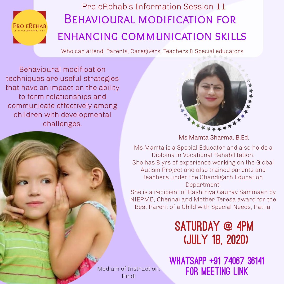 JoshuaSamuelRa2's tweet image. #BehavioralModification for enhancing #CommunicationSkills
#ProeRehab #WeekendSession #ParentalTraining #ParentalEducation