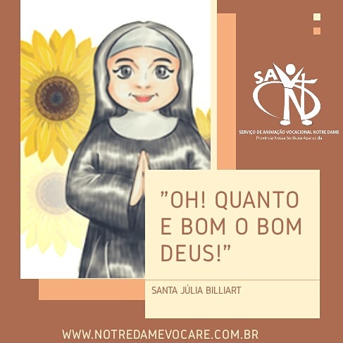 notredamevocare's tweet photo. 🙏 Dia 12/07/1751 - nascimento e batismo de Santa Júlia Billiart 🎂
🌻"Ah! Qu'il est bon le bon Dieu!" 🌻
Santa Júlia Billiart, rogai por nós!
#SantaJulia #BomDeus #SaintJulie #IrmãsDeNotreDame #FelizAniversário #Testemunho #Intercessora #Gratidão https://t.co/q88WtlNdbh