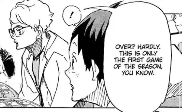 hq 401
i love how furudate reinforces the idea of continuity, it inspires more of a nostalgic feeling than a dejected one