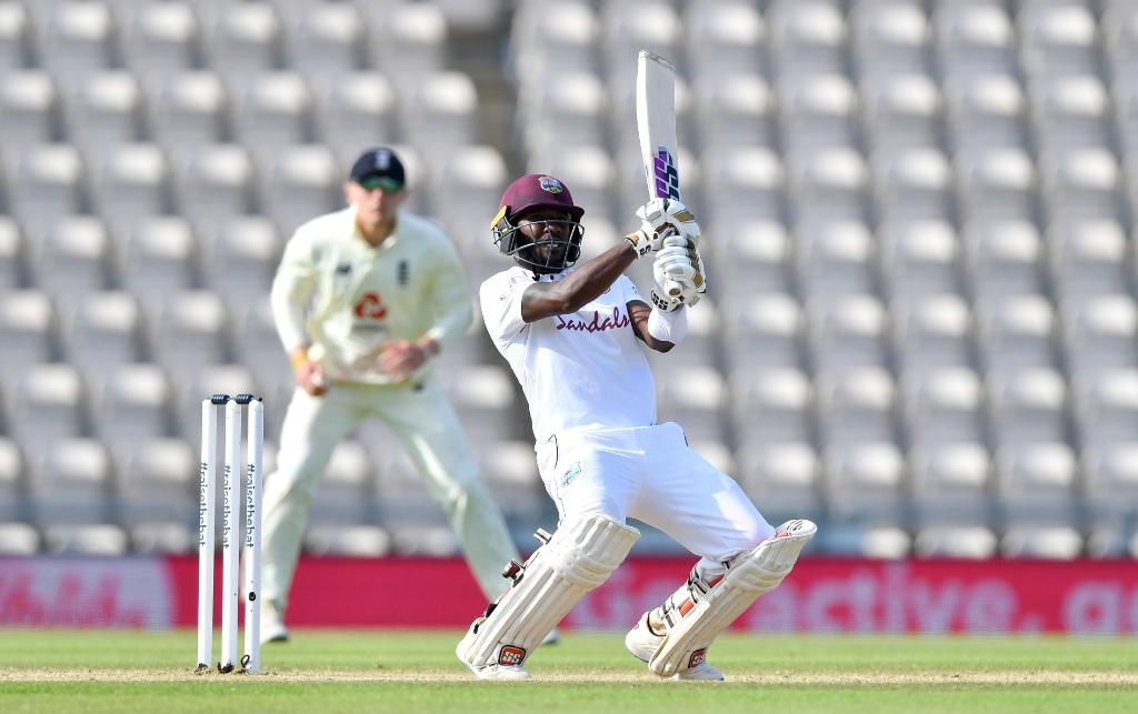 Jermaine Blackwood impressed with a doughty and match winning 95. (Credits: Twitter/ ICC)