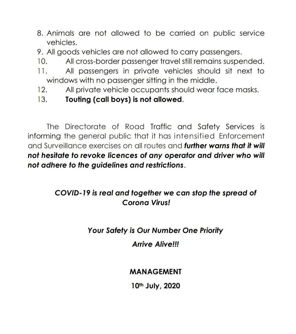 Public Notice #Malawi #trafficupdate #TrafficAlert