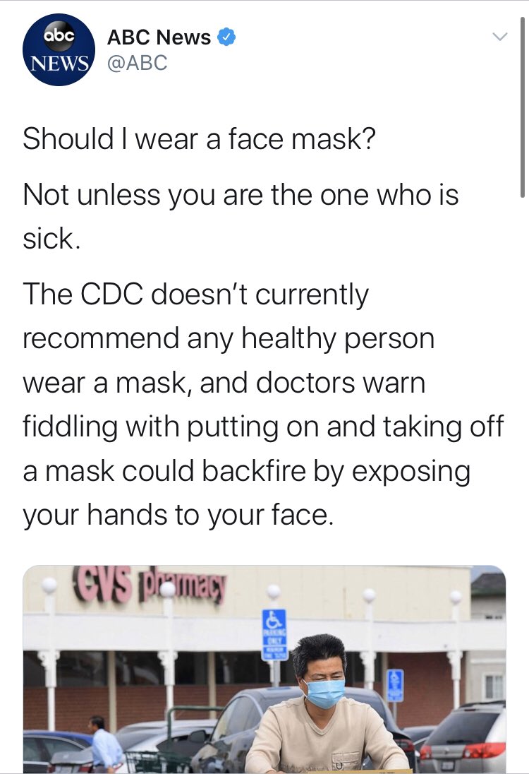  @ABC was saying the same thing. With a special shoutout to  @BilldeBlasio, who has handled this public health crisis worse than probably anyone in America.