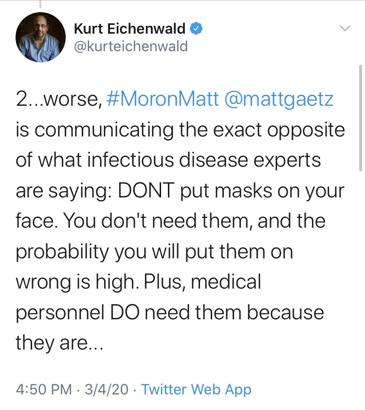 I am duty bound to ensure that  @kurteichenwald is highlighted in these threads.