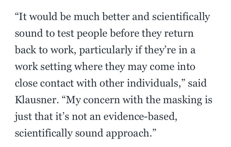 Here’s  @thedailybeast on March 23rd, saying that masking is “not an evidence-based, scientifically sound approach.”