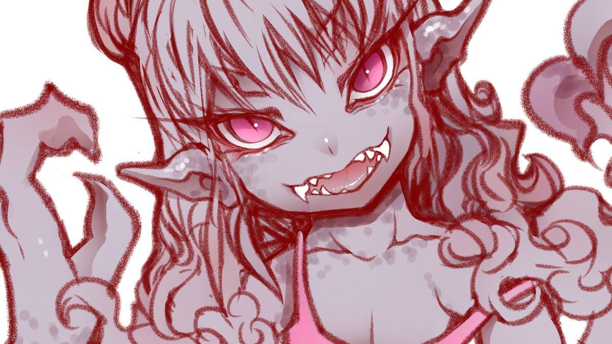 かわいこちゃん描きました 