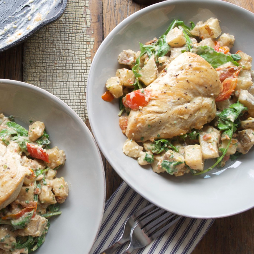 kowalskismarket's tweet photo. The @localcrate Creamy Italian Chicken &amp; Potato Hash meal kit is what's for dinner tonight! This creamy, one-pan chicken dish is simple but incredibly delicious. Find this meal kit in the Meat Department or click the link below to order it online now.

https://t.co/2kJcK5xSee https://t.co/gRZ6kaSTs6